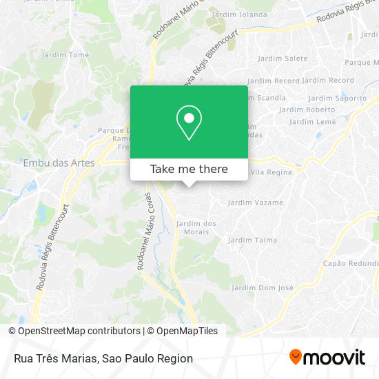 Rua Três Marias map