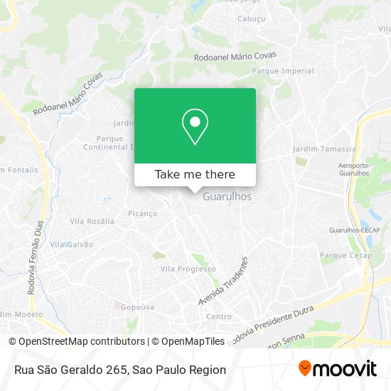 Mapa Rua São Geraldo 265