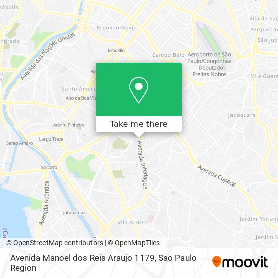 Mapa Avenida Manoel dos Reis Araujo 1179