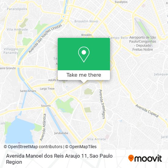 Avenida Manoel dos Reis Araujo 11 map