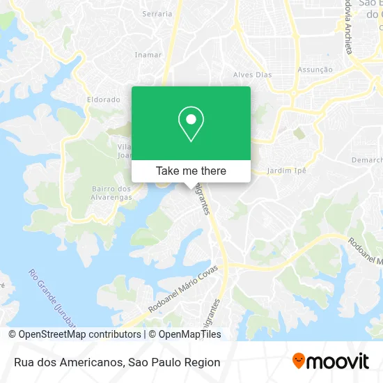 Rua dos Americanos map