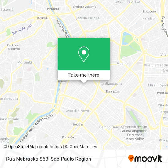 Rua Nebraska 868 map