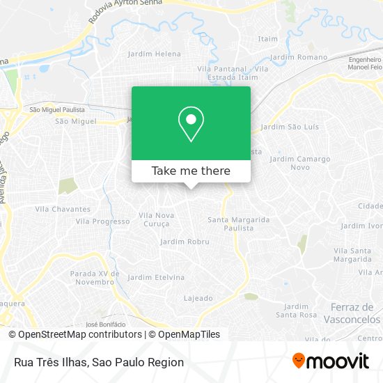 Rua Três Ilhas map