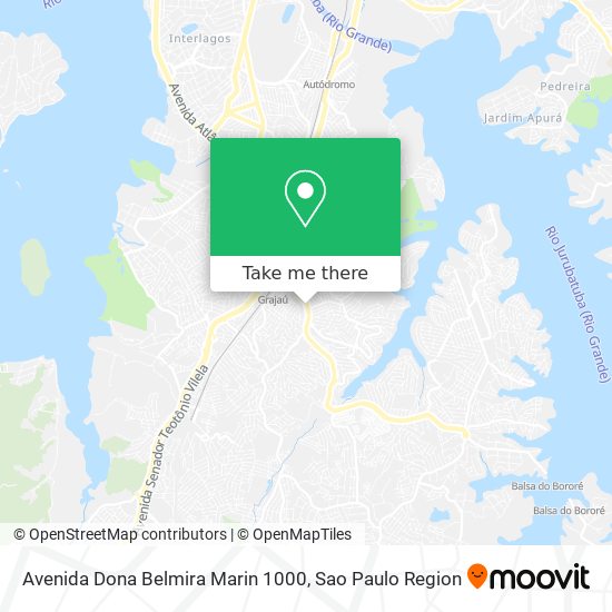 Mapa Avenida Dona Belmira Marin 1000