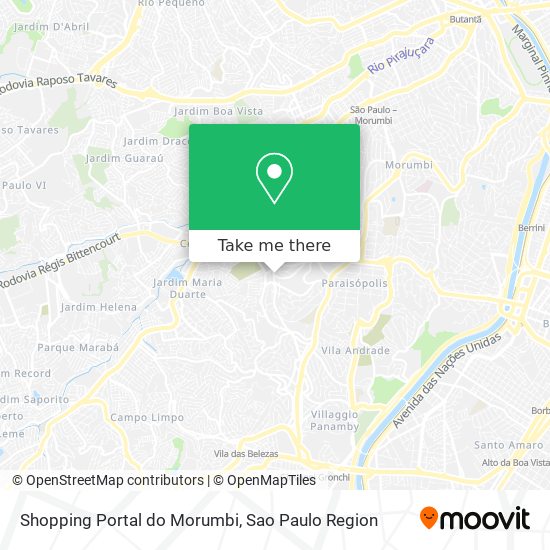 Shopping Portal do Morumbi map