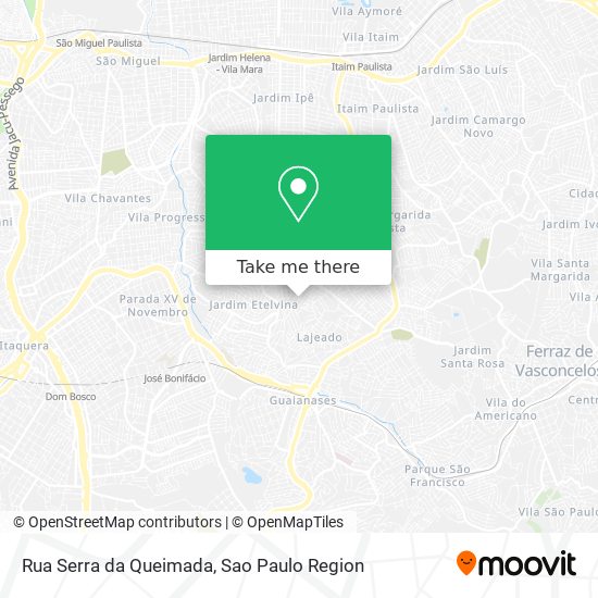 Rua Serra da Queimada map