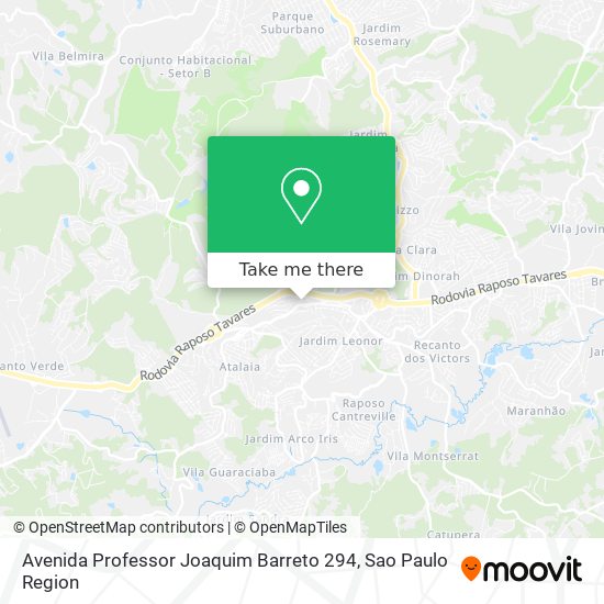 Avenida Professor Joaquim Barreto 294 map