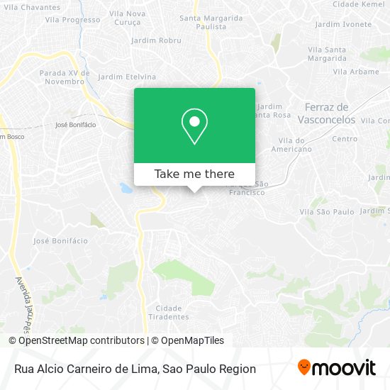 Mapa Rua Alcio Carneiro de Lima