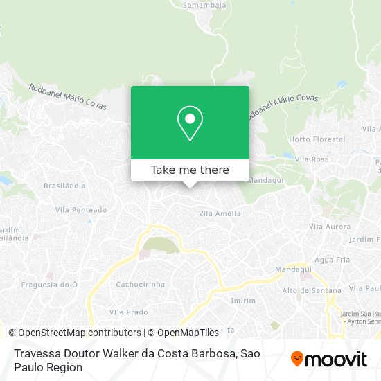 Mapa Travessa Doutor Walker da Costa Barbosa