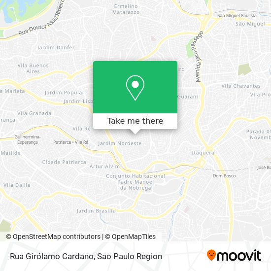 Rua Girólamo Cardano map