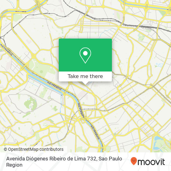 Mapa Avenida Diógenes Ribeiro de Lima 732