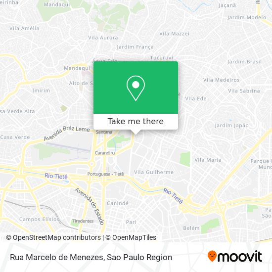 Rua Marcelo de Menezes map