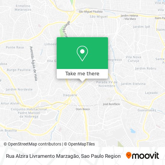 Mapa Rua Alzira Livramento Marzagão