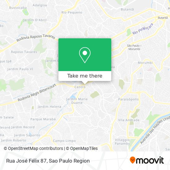 Mapa Rua José Félix 87
