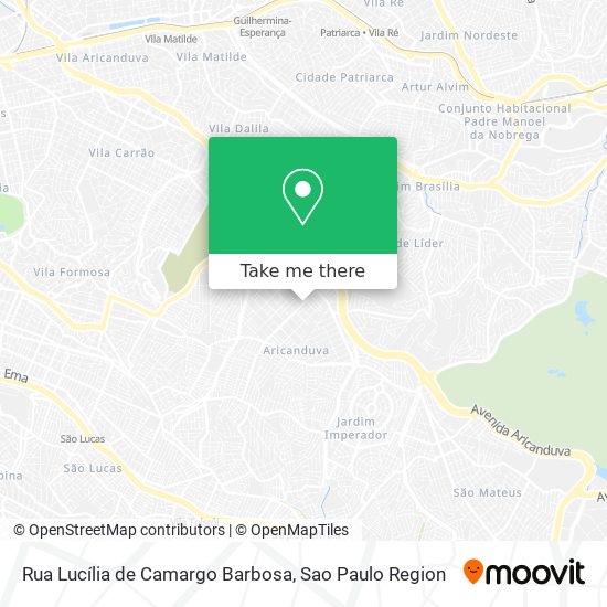 Rua Lucília de Camargo Barbosa map