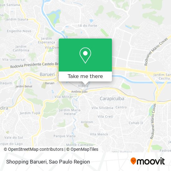 Shopping Barueri map