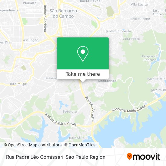 Rua Padre Léo Comissari map