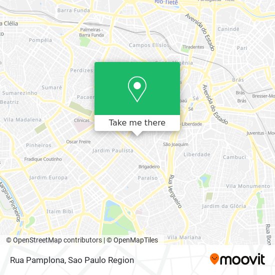 Mapa Rua Pamplona