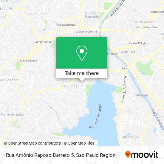 Mapa Rua Antônio Raposo Barreto 5