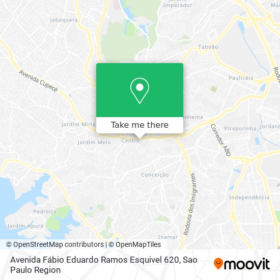 Mapa Avenida Fábio Eduardo Ramos Esquivel 620