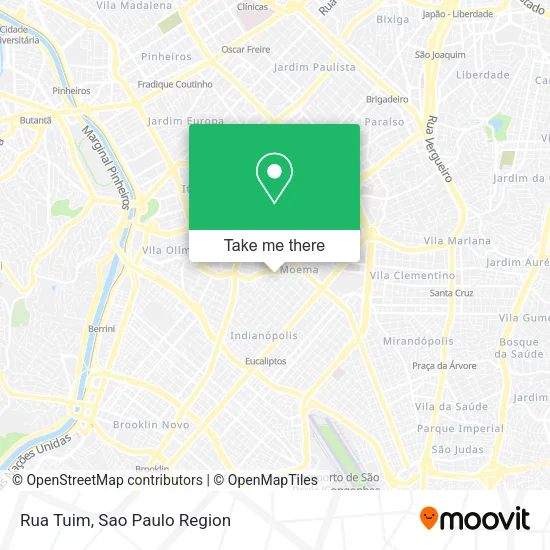Rua Tuim map
