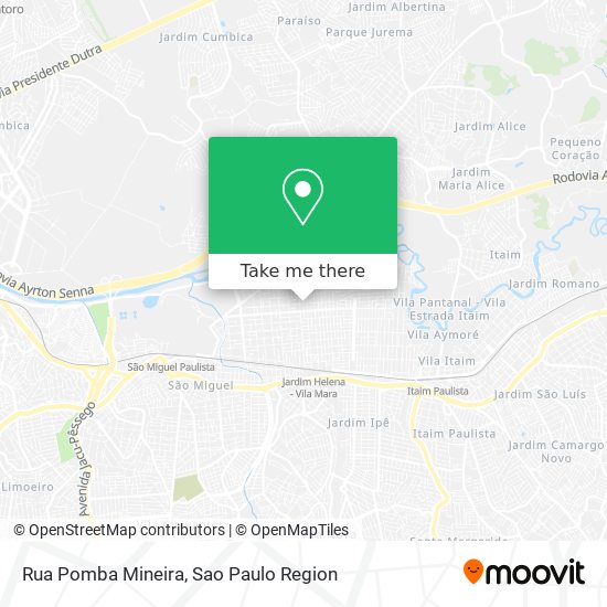 Rua Pomba Mineira map