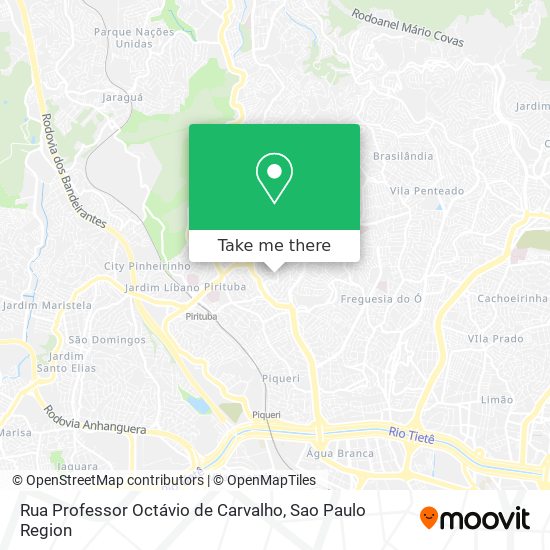 Rua Professor Octávio de Carvalho map