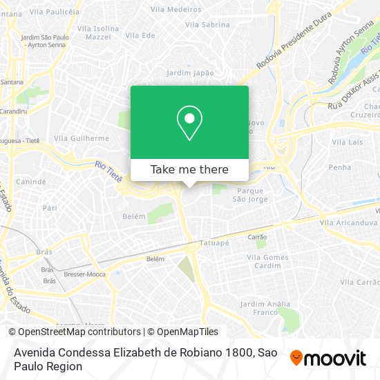 Avenida Condessa Elizabeth de Robiano 1800 map
