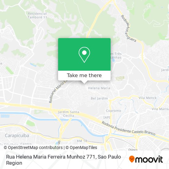 Rua Helena Maria Ferreira Munhoz 771 map