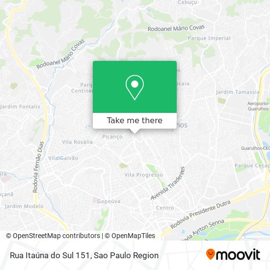 Rua Itaúna do Sul 151 map