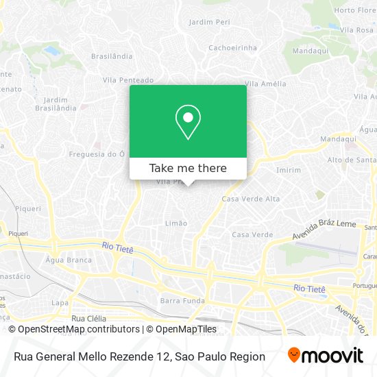 Rua General Mello Rezende 12 map