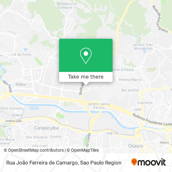 Rua João Ferreira de Camargo map