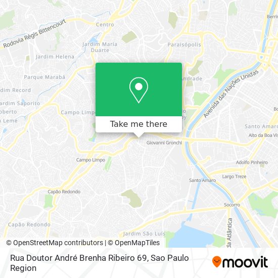 Mapa Rua Doutor André Brenha Ribeiro 69