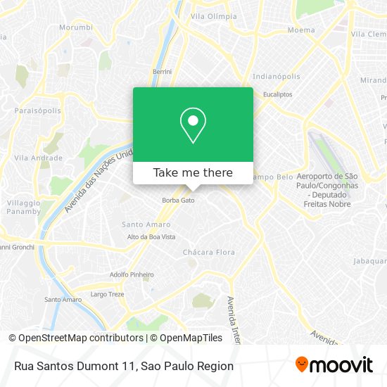 Mapa Rua Santos Dumont 11