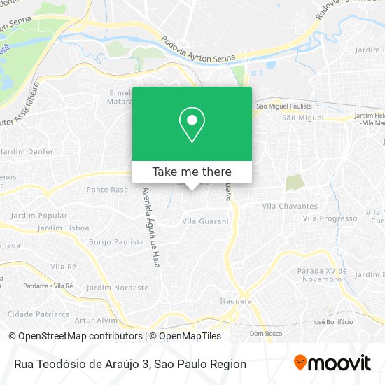 Rua Teodósio de Araújo 3 map