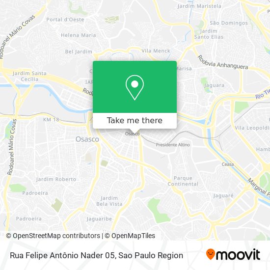Rua Felipe Antônio Nader 05 map