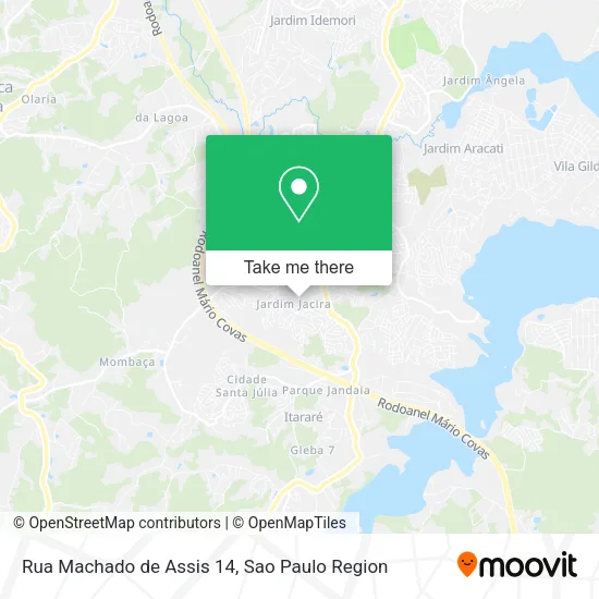Rua Machado de Assis 14 map
