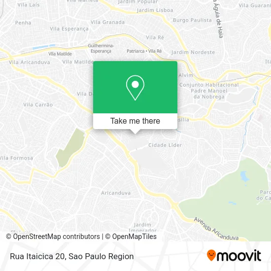 Rua Itaicica 20 map