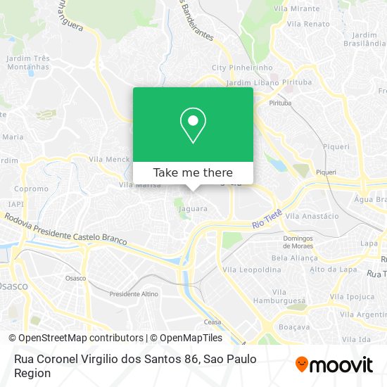 Rua Coronel Virgilio dos Santos 86 map