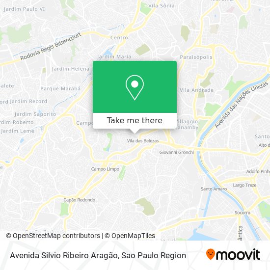 Mapa Avenida Silvio Ribeiro Aragão