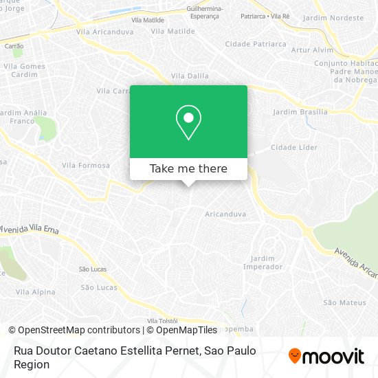 Mapa Rua Doutor Caetano Estellita Pernet