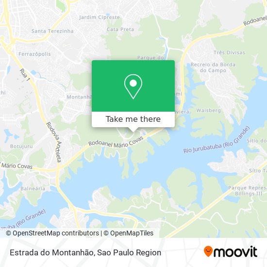 Estrada do Montanhão map