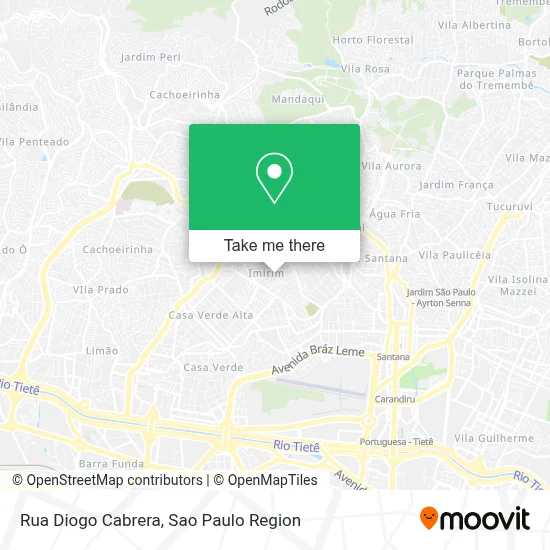 Rua Diogo Cabrera map