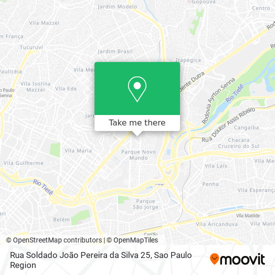 Mapa Rua Soldado João Pereira da Silva 25