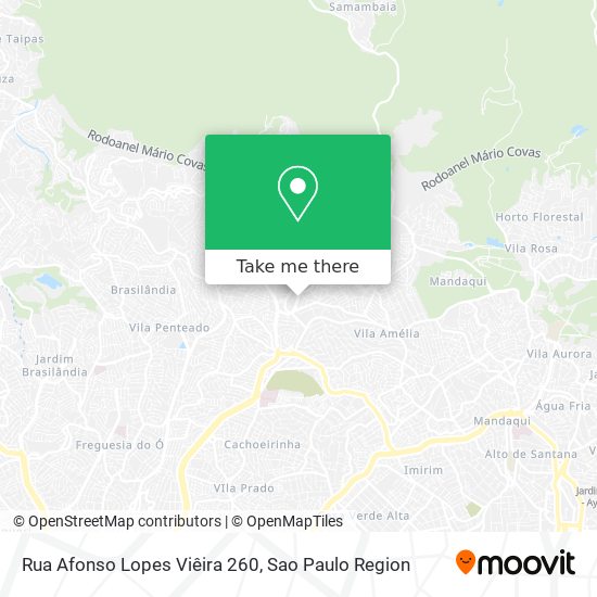 Mapa Rua Afonso Lopes Viêira 260