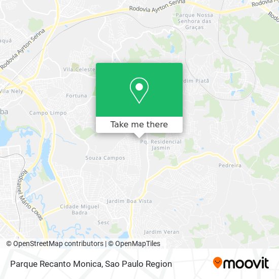 Parque Recanto Monica map