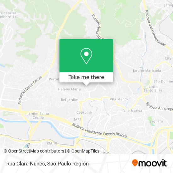 Mapa Rua Clara Nunes