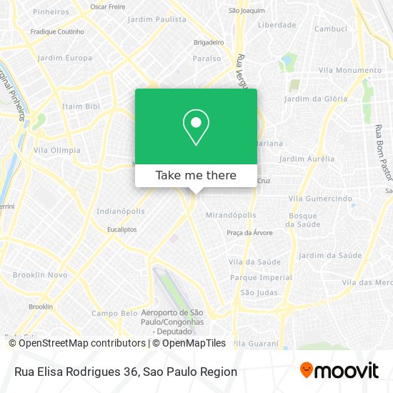 Mapa Rua Elisa Rodrigues 36