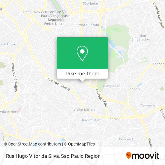 Rua Hugo Vitor da Silva map