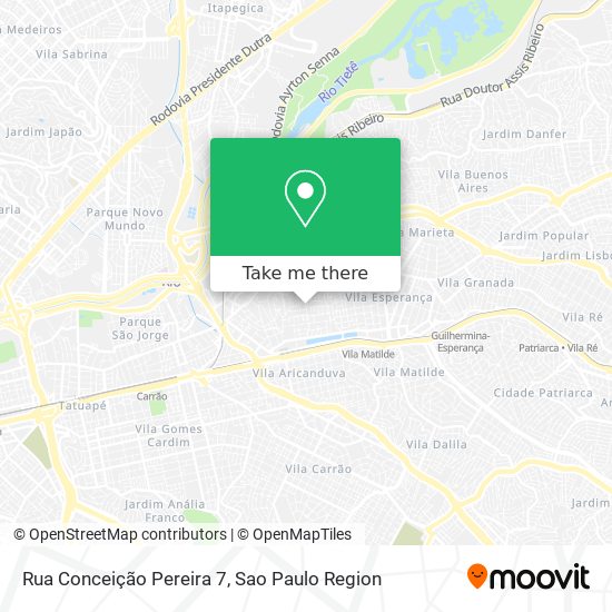 Mapa Rua Conceição Pereira 7